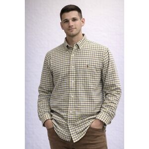 Ralph Lauren (2010s era) Yellow & Blue Plaid Button Down (small)